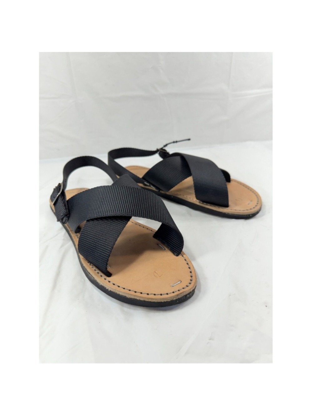Huaraches Cruzados Strappy Sandals Nylon Webbing and Tire Outsoles Women's Sz 8